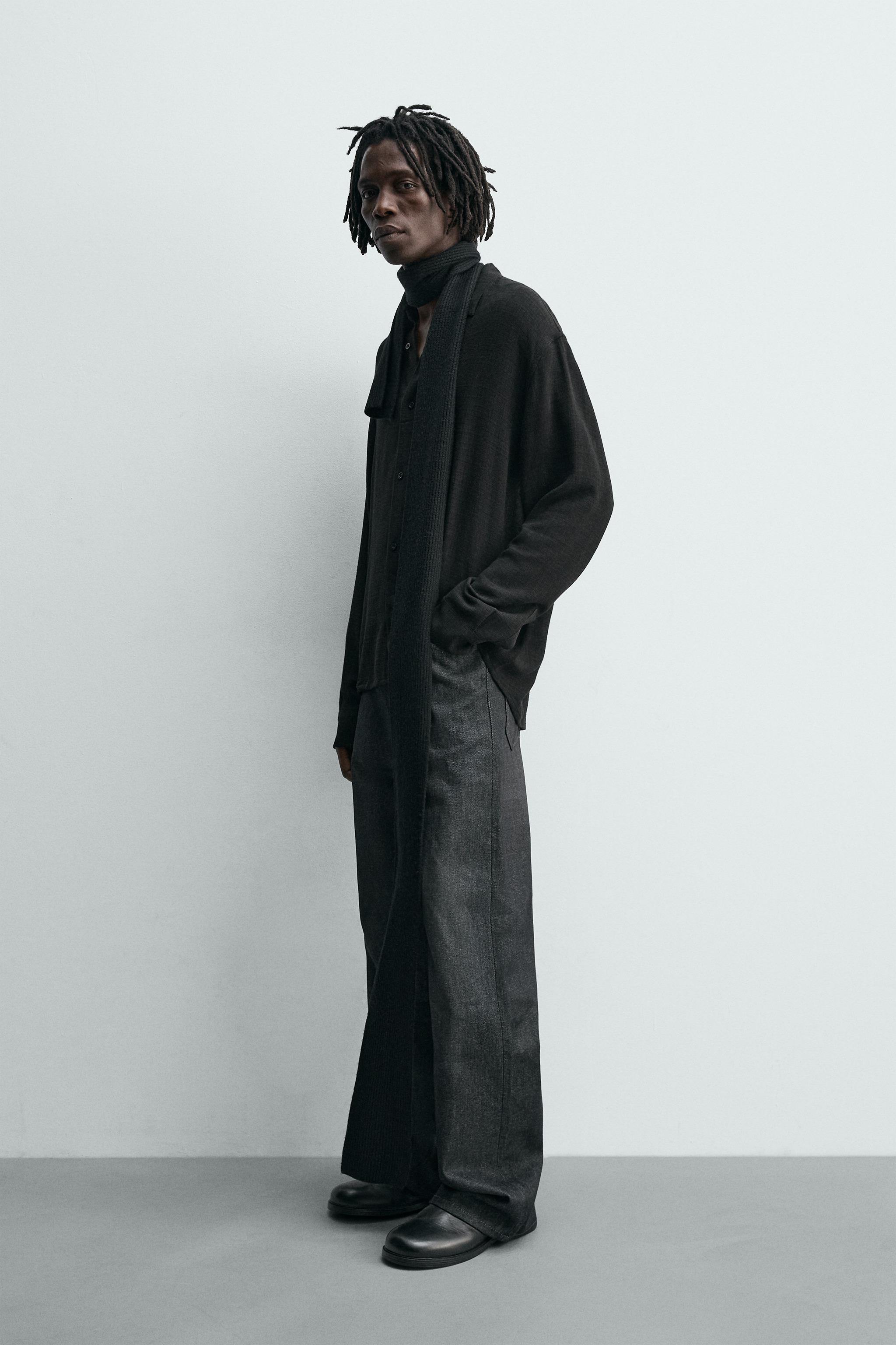 CHEMISE STRUCTURÉE EN VISCOSE ET COTON